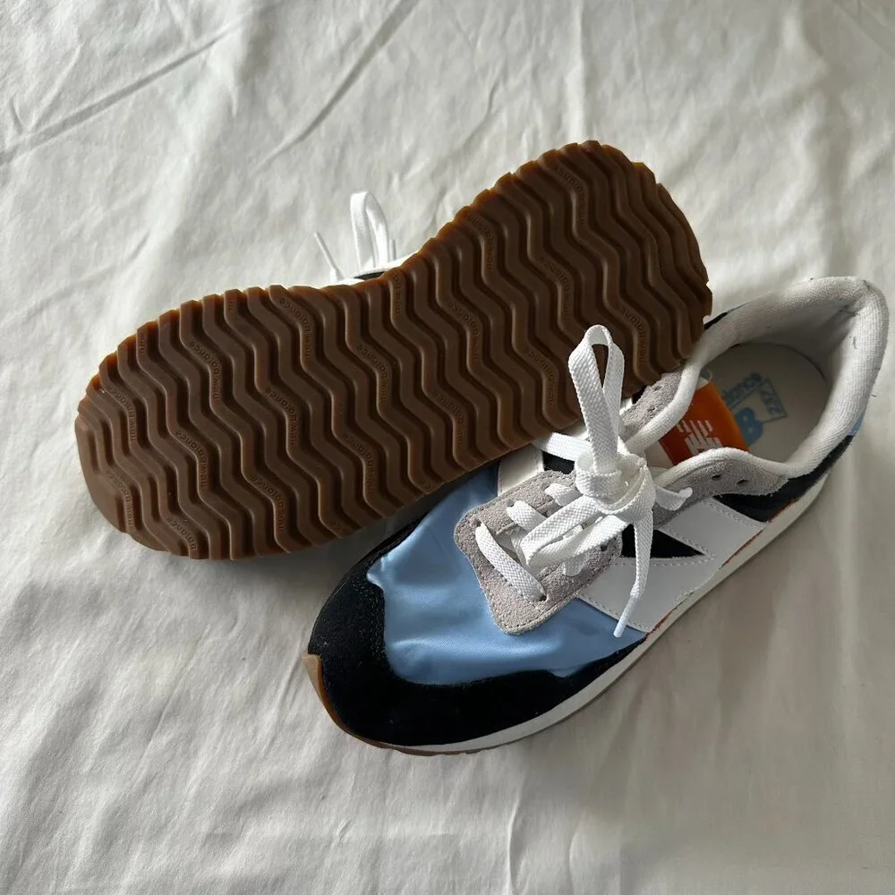 New Balance 237 Blue/White/Rust Suede Sneaker MS237EB